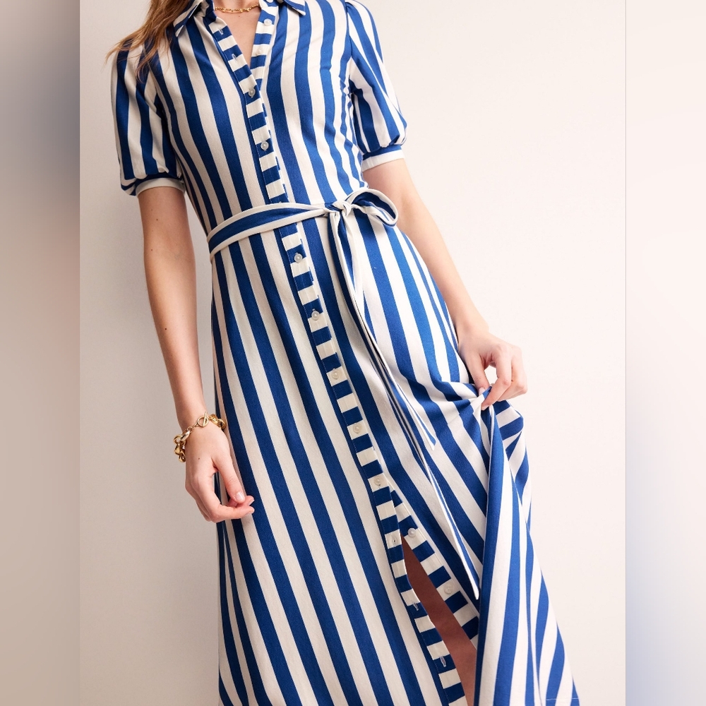 NWT Boden Libby Jersey Midi Shirt Dress, 20/22